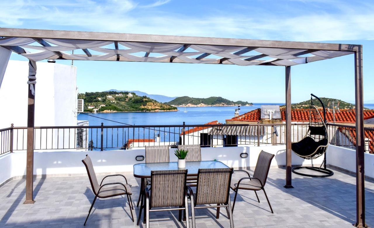 La Maison Plakes Rooftop Apt Skiathos Town Exterior foto